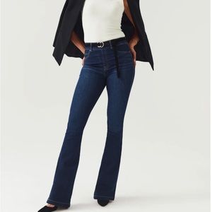 SPANX Flare Jeans Midnight Shade Wash Size 1X Petite